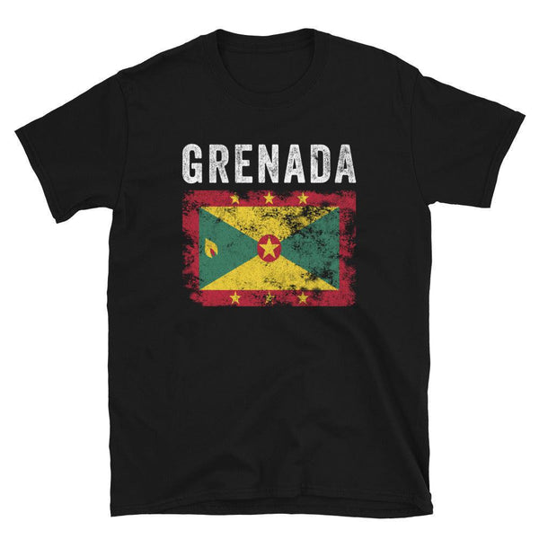 Grenada Flag Distressed - Grenadian Flag T-Shirt