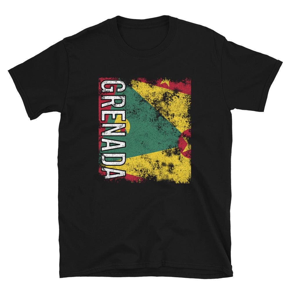 Grenada Flag Distressed T-Shirt
