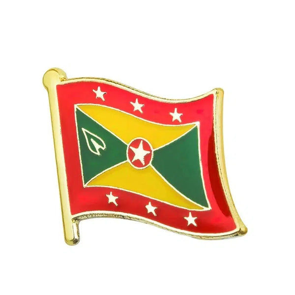 Grenada Flag Lapel Pin - Enamel Pin Flag