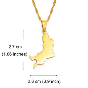 Grenada Map Necklace