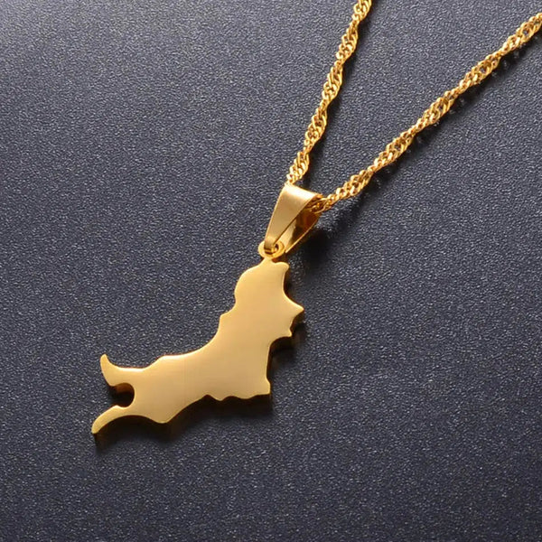 Grenada Map Necklace