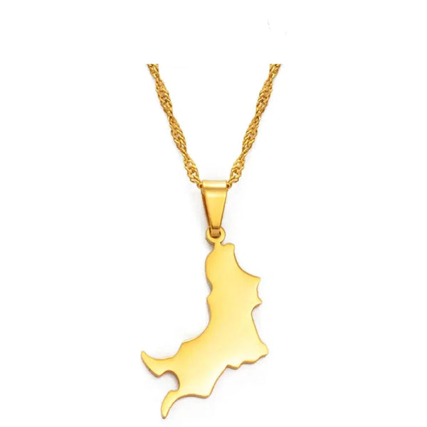 Grenada Map Necklace