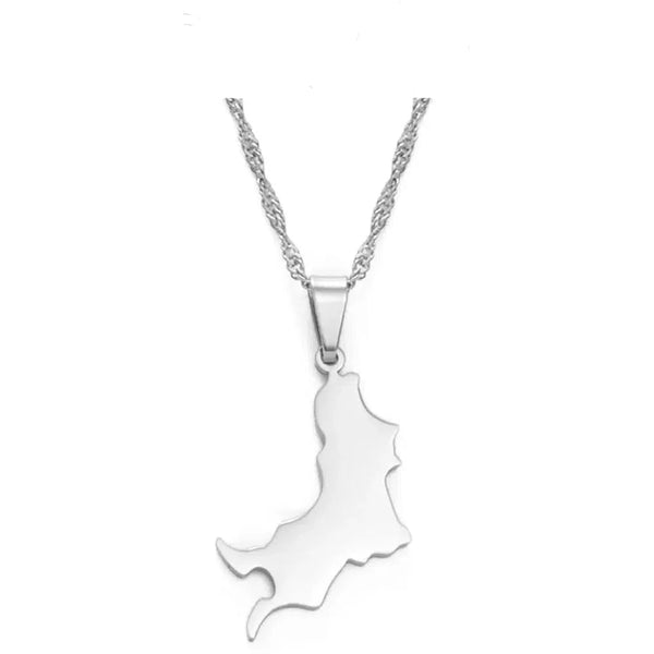 Grenada Map Necklace