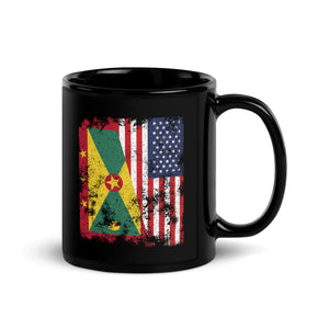 Grenada USA Flag - Half American Mug