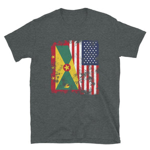 Grenada USA Flag - Half American T-Shirt