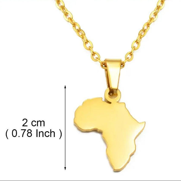 Guadeloupe, Congo, Morocco, Angola, Martinique Map Necklace