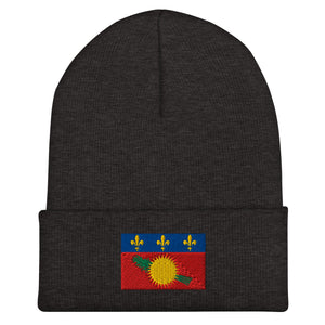 Guadeloupe Flag Beanie - Embroidered Winter Hat