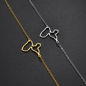 Guadeloupe Map Bracelet