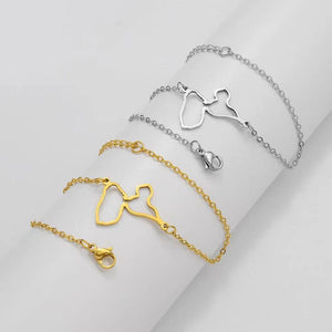 Guadeloupe Map Bracelet