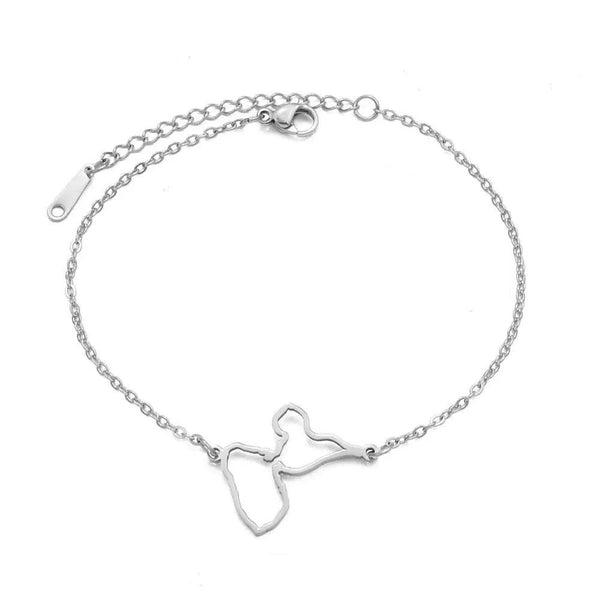 Guadeloupe Map Bracelet