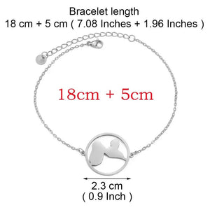 Guadeloupe Map Bracelet
