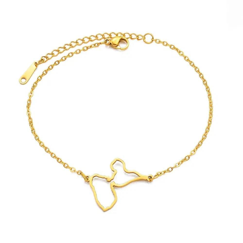 Guadeloupe Map Bracelet