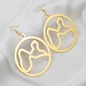 Guadeloupe Map Earrings