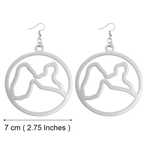 Guadeloupe Map Earrings