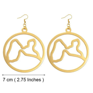 Guadeloupe Map Earrings