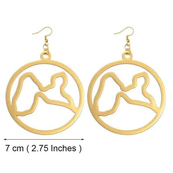 Guadeloupe Map Earrings