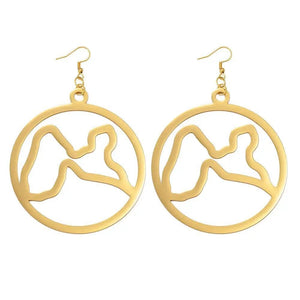 Guadeloupe Map Earrings