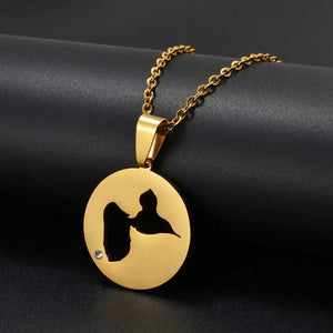 Guadeloupe Map Necklace
