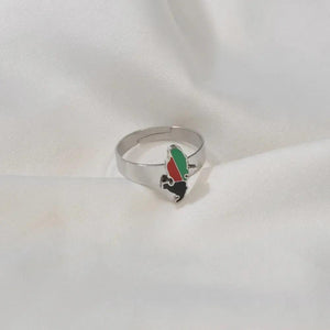 Guadeloupe, Reunion Island, Martinique and French Guiana Flag Map Rings