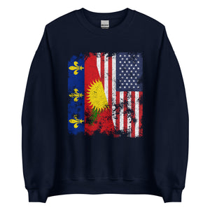 Guadeloupe USA Flag Sweatshirt