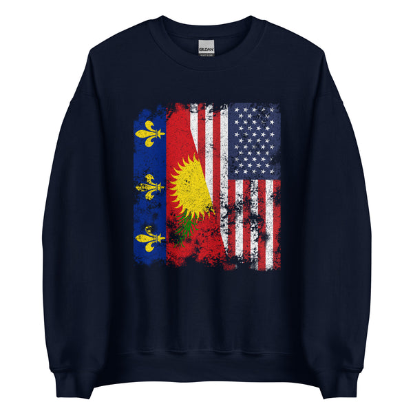 Guadeloupe USA Flag Sweatshirt