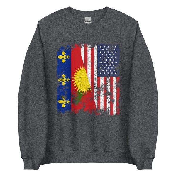 Guadeloupe USA Flag Sweatshirt