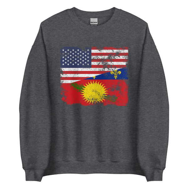 Guadeloupe USA Flag Sweatshirt