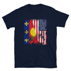 Guadeloupe USA Flag T-Shirt