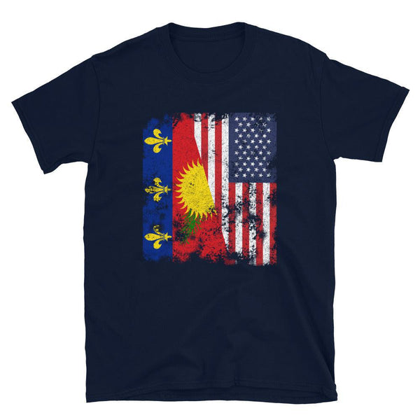 Guadeloupe USA Flag T-Shirt