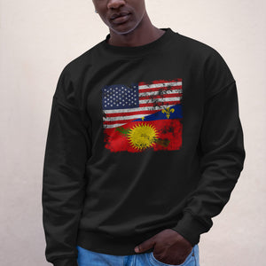 Guadeloupe USA Flag Sweatshirt