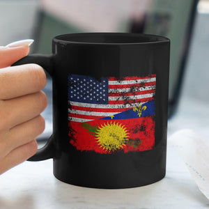 Guadeloupe USA Flag Mug