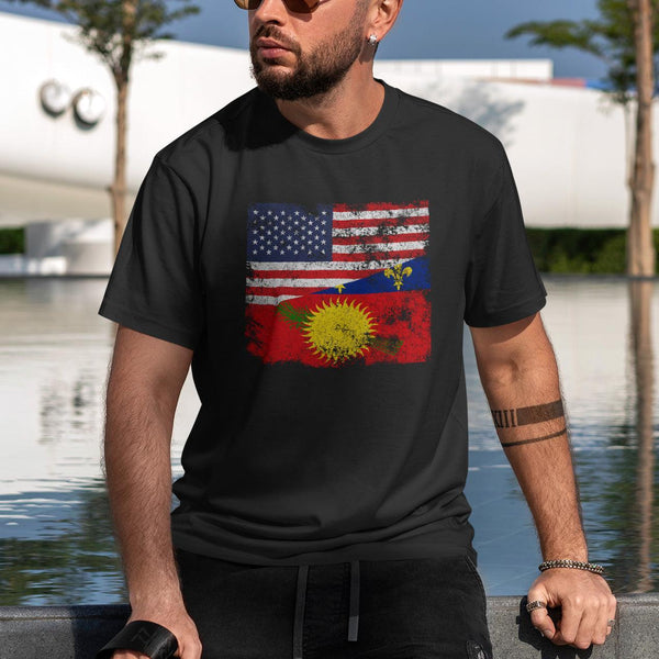 Guadeloupe USA Flag T-Shirt