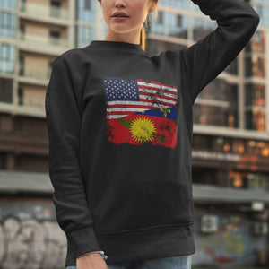 Guadeloupe USA Flag Sweatshirt