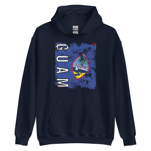 Guam Flag - Distressed Flag Hoodie