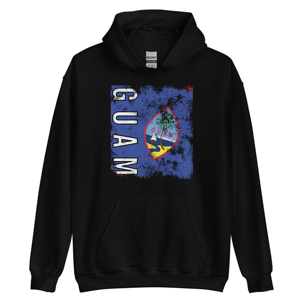 Guam Flag - Distressed Flag Hoodie