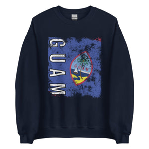 Guam Flag - Distressed Flag Sweatshirt