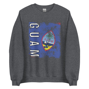 Guam Flag - Distressed Flag Sweatshirt