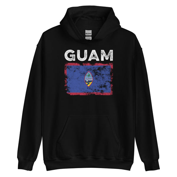 Guam Flag Distressed - Guamanian Flag Hoodie