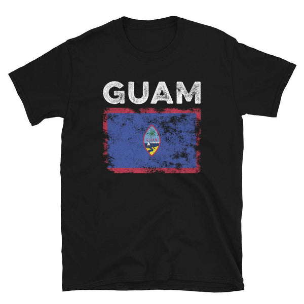 Guam Flag Distressed - Guamanian Flag T-Shirt