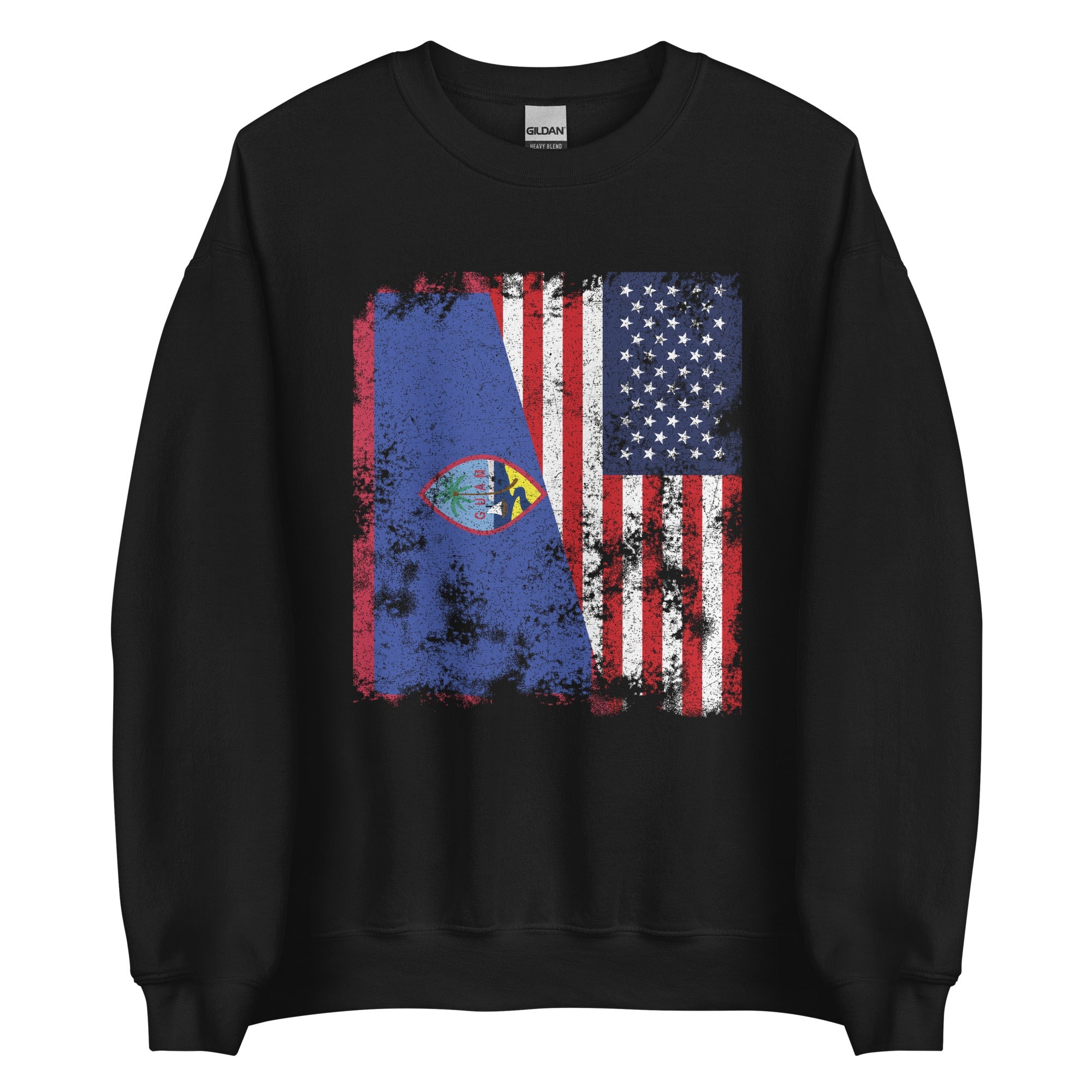 Guam USA Flag - Half American Sweatshirt