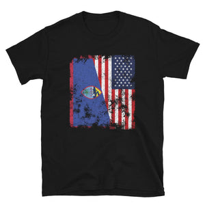 Guam USA Flag - Half American T-Shirt