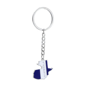 Guatemala Flag Map Keychain Collection