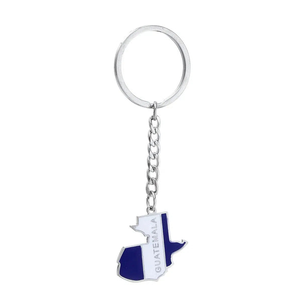 Guatemala Flag Map Keychain Collection