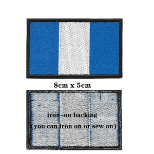 Guatemala Flag Patch - Iron On/Hook & Loop Patch