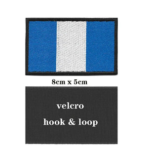 Guatemala Flag Patch - Iron On/Hook & Loop Patch