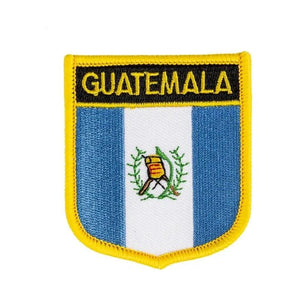 Miếng vá cờ Guatemala - May trên/Ủi trên miếng vá