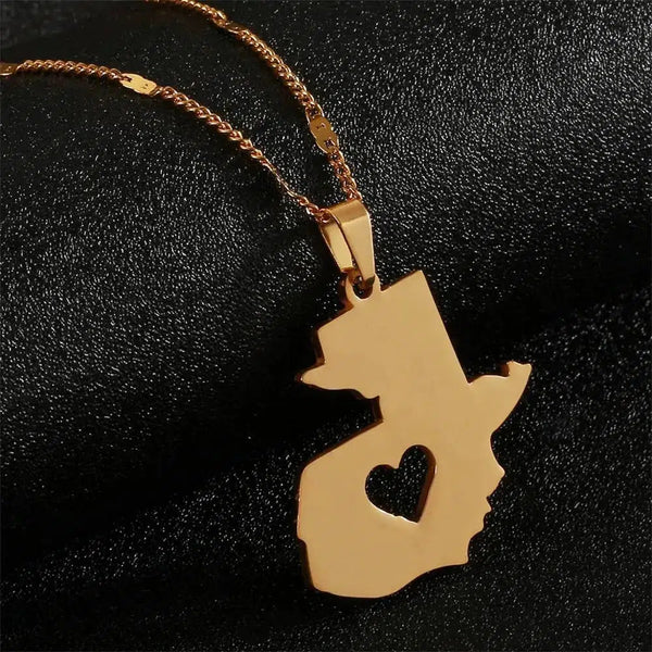 Guatemala Map Necklace