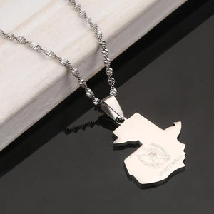 Guatemala Map Necklace