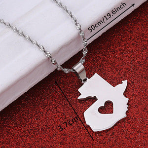 Guatemala Map Necklace