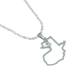 Guatemala Map Necklace